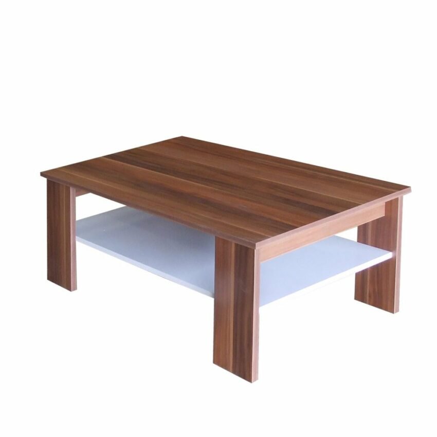 Konferenční stolek SUMBA — ořech/bílá