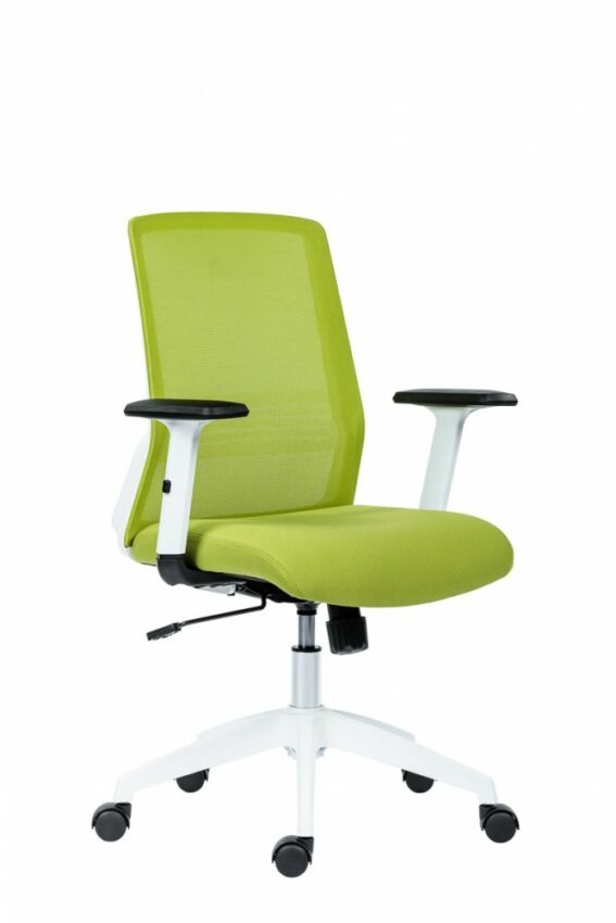Kancelářská židle na kolečkách Antares NOVELLO WHITE –  s područkami