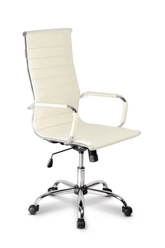 Otočná kancelářská židle DELUXE Plus — ekokůže